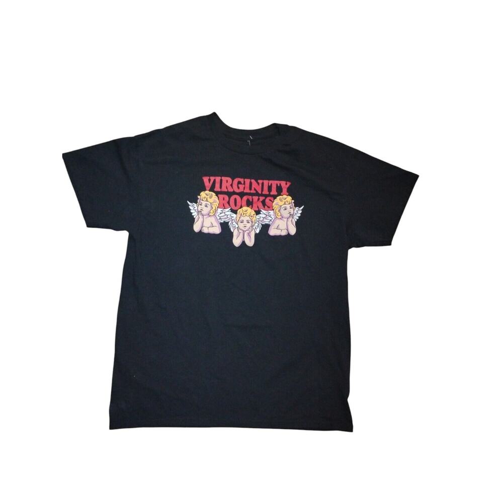 D22-Men's Large L Virginity Rocks Danny Duncan Angels t-Shirt See Photos
